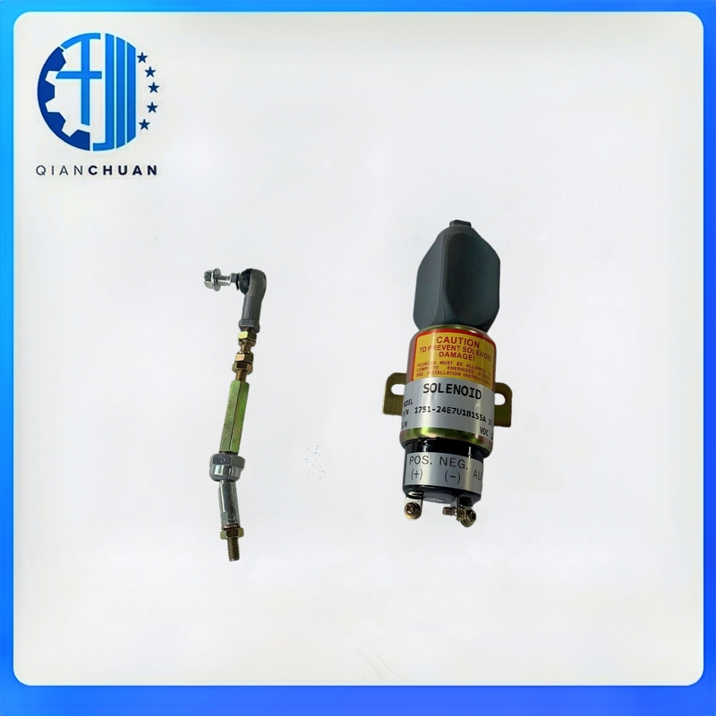 3864274 Fuel Shut Off Solenoid 1751-24E7U1B1S5A For Mitsubishi Engine S6K 6D31 6D14
